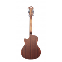 D'Angelico - Guitare électro-acoustique 12 cordes Premier Gramercy LS - Aged Mahogany