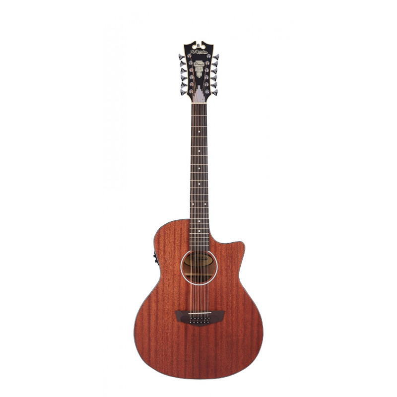 D'Angelico - Guitare électro-acoustique Premier Gramercy LS - Mahogany Satin