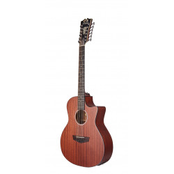 D'Angelico - Guitare électro-acoustique Premier Gramercy LS - Mahogany Satin