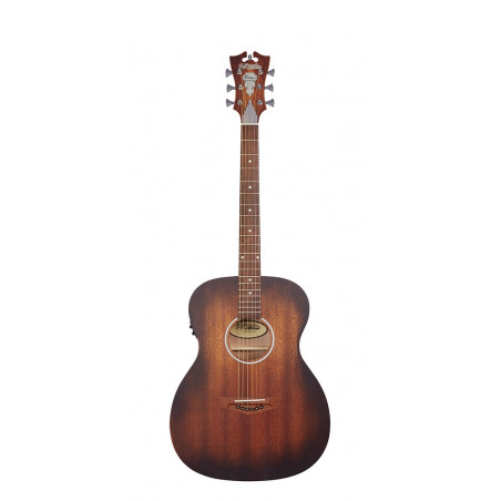 D'Angelico - Guitare électro-acoustique Premier Tammany LS - Aged Mahogany