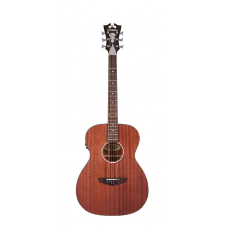 D'Angelico - Guitare électro-acoustique Premier Tammany LS - Mahogany Satin