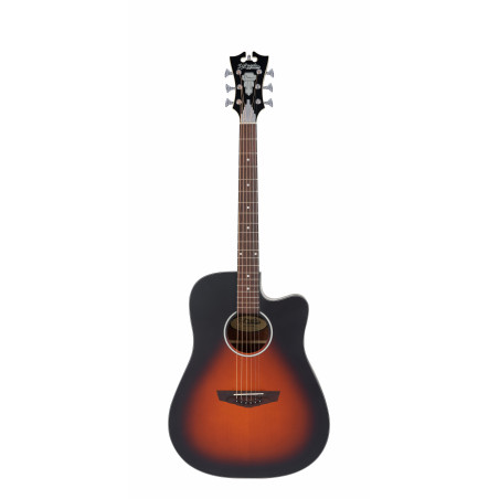 D'Angelico - Guitare élecro-acoustique Premier Bowery LS Satin - Vintage Sunburst