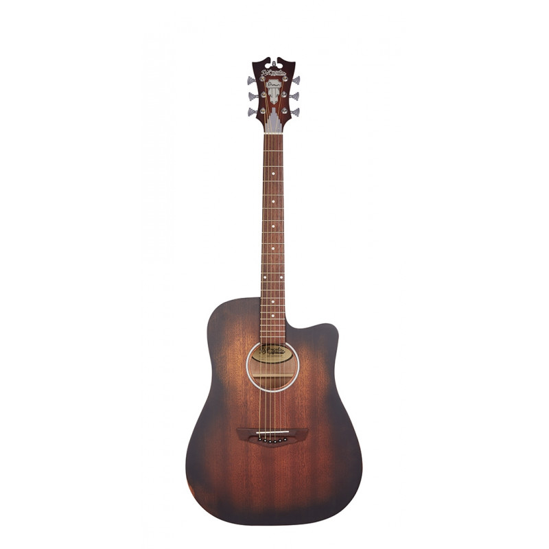 D'Angelico - Guitare électro-acoustique Premier Bowery LS - Aged Mahogany