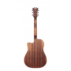 D'Angelico - Guitare électro-acoustique Premier Bowery LS - Aged Mahogany