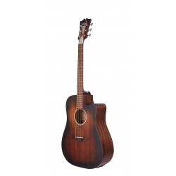 D'Angelico - Guitare électro-acoustique Premier Bowery LS - Aged Mahogany