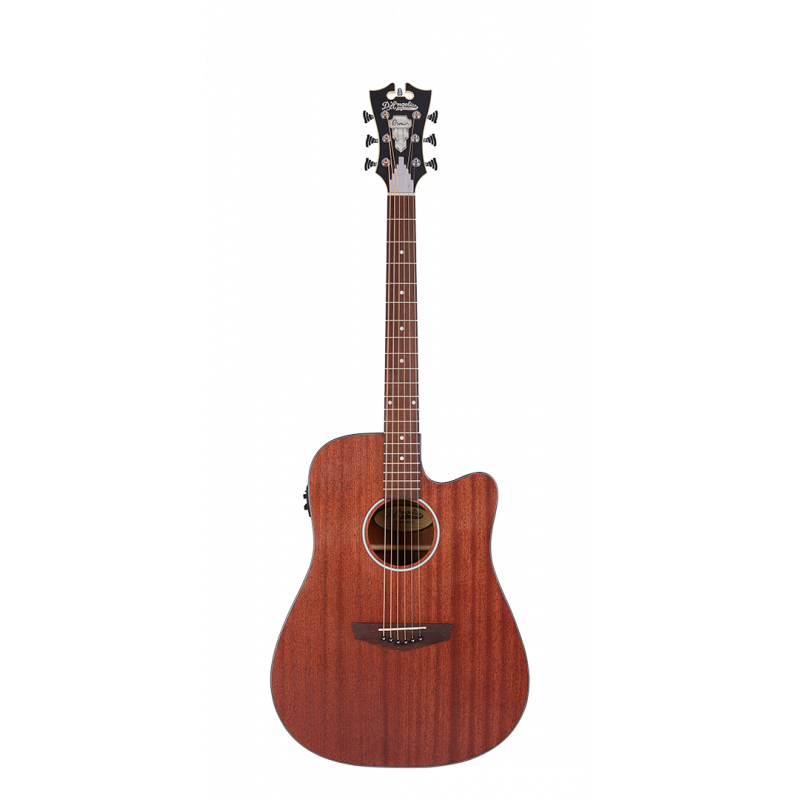 D'Angelico - Guitare électro-acoustique Premier Bowery LS - Mahogany Satin