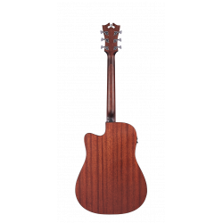 D'Angelico - Guitare électro-acoustique Premier Bowery LS - Mahogany Satin