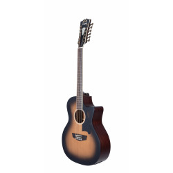 D'Angelico - Guitare électro-acoustique 12 cordes Premier Fulton - Aged Burst