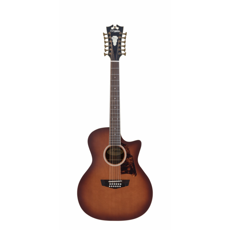 D'Angelico - Guitare électro-acoustique 12 cordes Premier Fulton - Caramel Burst