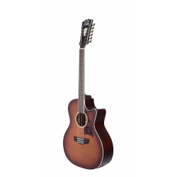 D'Angelico - Guitare électro-acoustique 12 cordes Premier Fulton - Caramel Burst