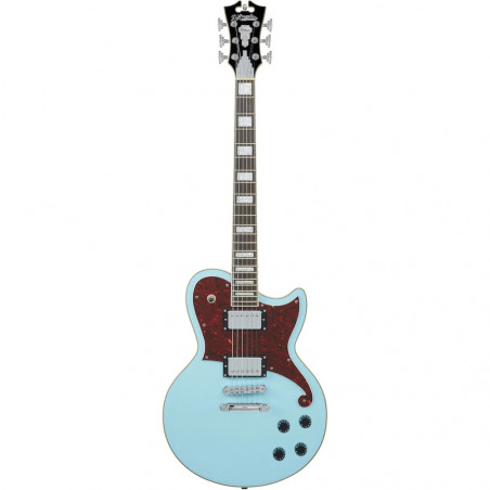 D'Angelico - Guitare Solid-body Premier Atlantic - Sky Blue (+ housse)