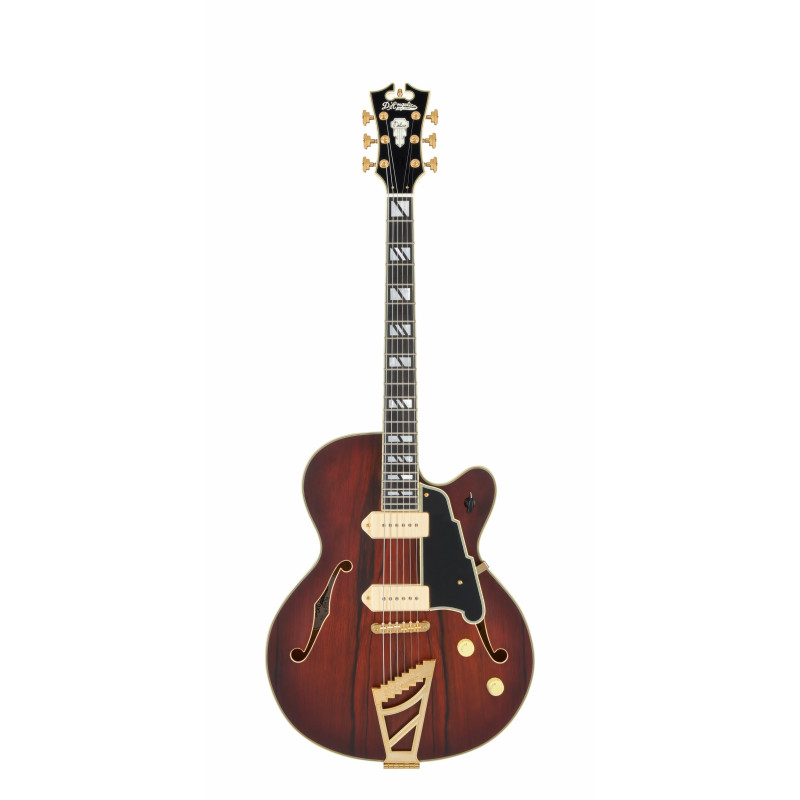 D'Angelico - Guitare Semi-Hollow body Deluxe 59 - Satin Brown Burst (+ étui)