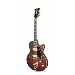 D'Angelico - Guitare Semi-Hollow body Deluxe 59 - Satin Brown Burst (+ étui)