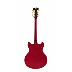 D'Angelico - Guitare Semi-Hollow body Excel DC - Trans Cherry