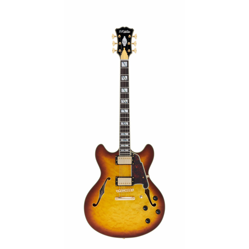 D'Angelico - Guitare Semi-Hollow body Excel DC XT - Iced Tea Burst