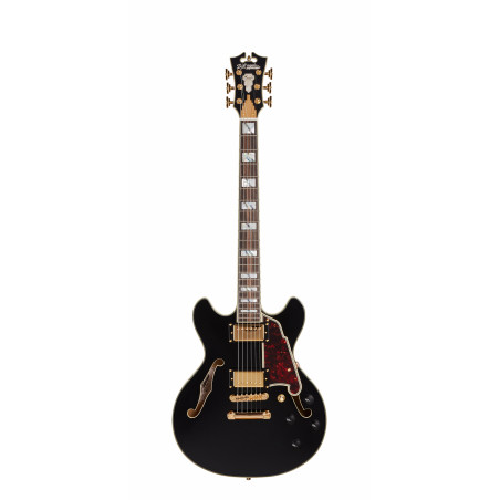 D'Angelico - Guitare Semi-Hollow body Excel Mini DC - Black