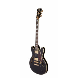 D'Angelico - Guitare Semi-Hollow body Excel Mini DC - Black