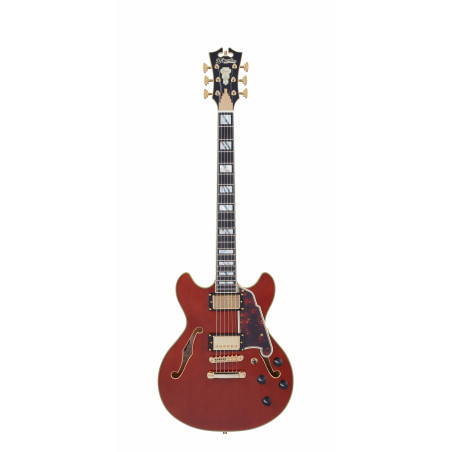 D'Angelico - Guitare Semi-Hollow body Excel Mini DC - Viola