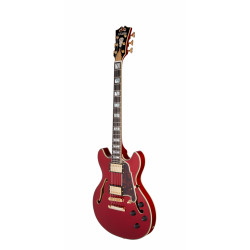 D'Angelico - Guitare Semi-Hollow body Excel Mini DC - Trans Cherry