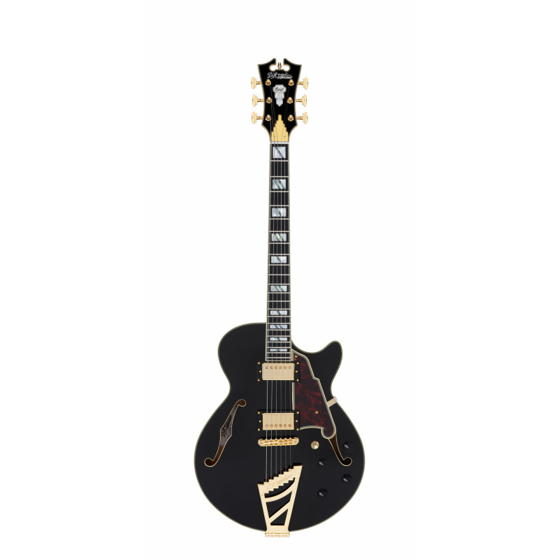 D'Angelico - Guitare Semi-Hollow body Excel SS - Solid Black