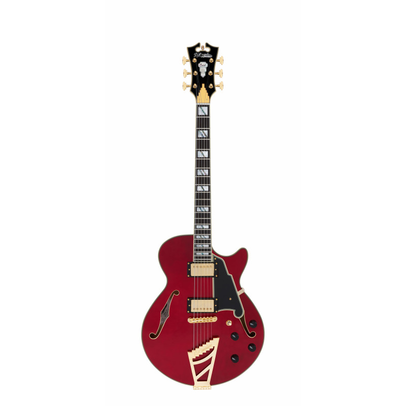 D'Angelico - Guitare Semi-Hollow body Excel SS - Trans Cherry