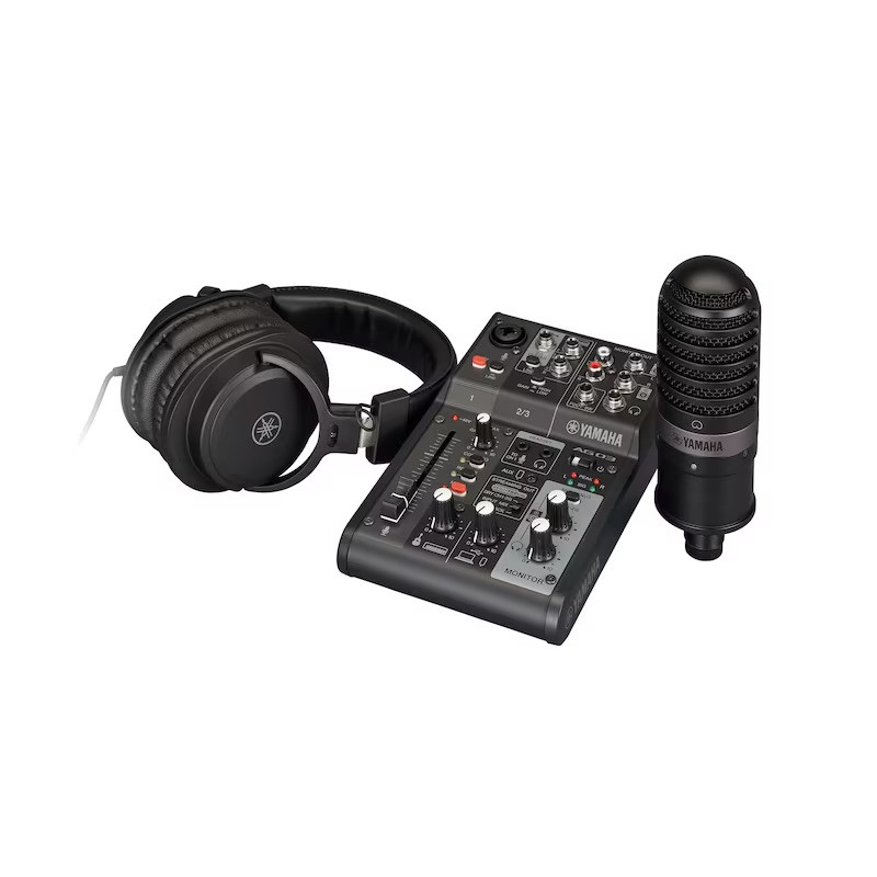 Yamaha  AG03MK2 B LSPK - Pack Streaming