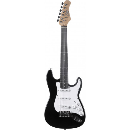 Eko ST100-3/4-BLK - Guitare électrique 3/4 type strat - Noire