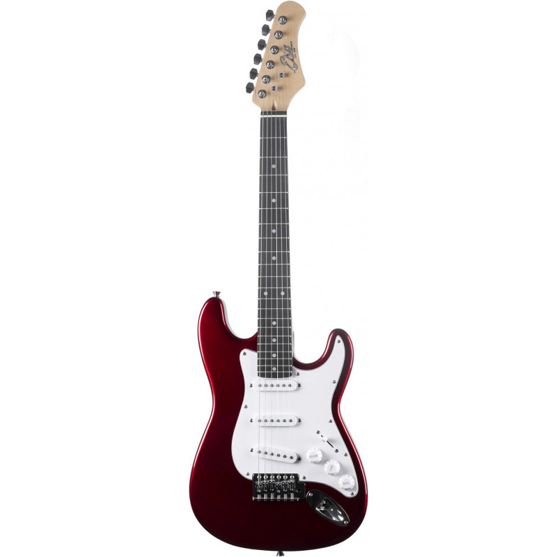 Eko ST100-3/4-RED - Guitare électrique 3/4 type strat - Chrome Red