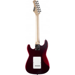 Eko ST100-3/4-RED - Guitare électrique 3/4 type strat - Chrome Red