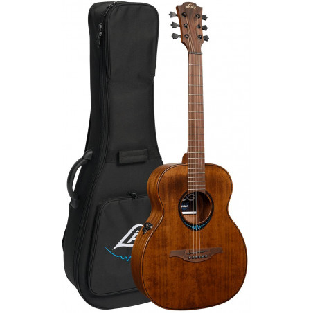 Lâg TBW1TE-BRW - Guitare électro acoustique Travel BlueWave 1 - Brown (+ housse)