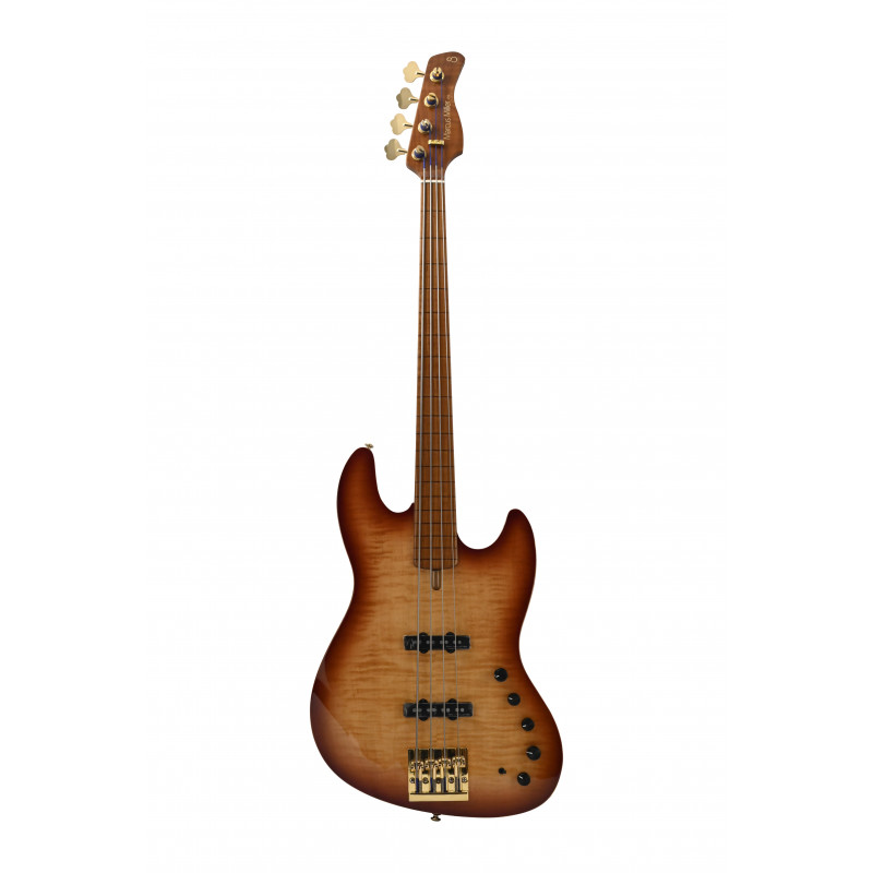 Marcus Miller V10 DX Swamp Ash-4 FL TS MN - Basse 4 cordes - Tobacco Sunburst (+ étui)