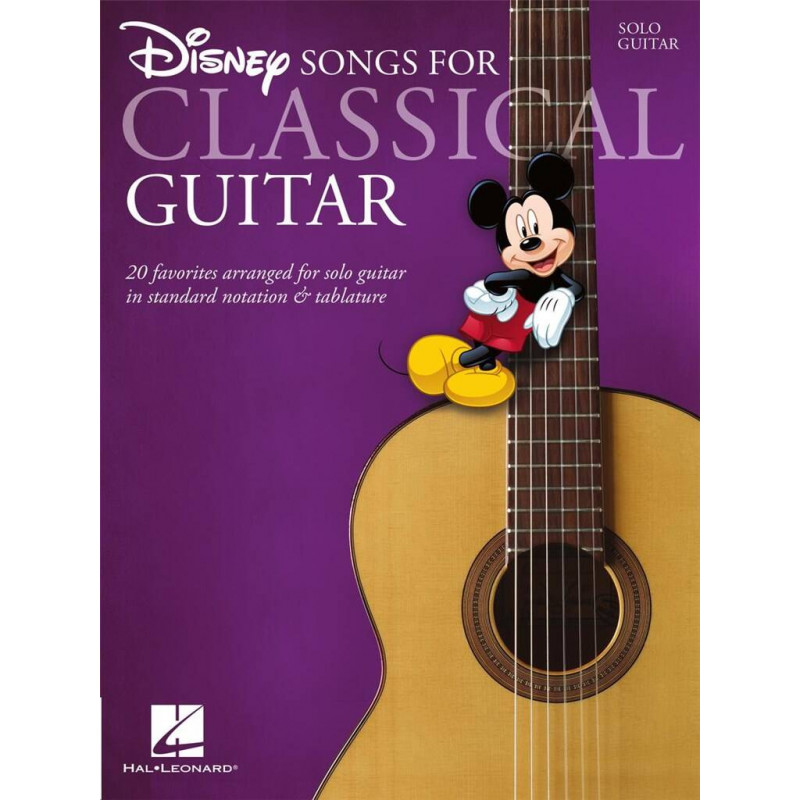 Disney Songs for Classical Guitar - Guitare