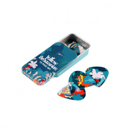 D'addario 1CWH4-10B9 - Boîte 15 médiators Beatles Yellow Submarine 55th Anniversary - Under the Sea