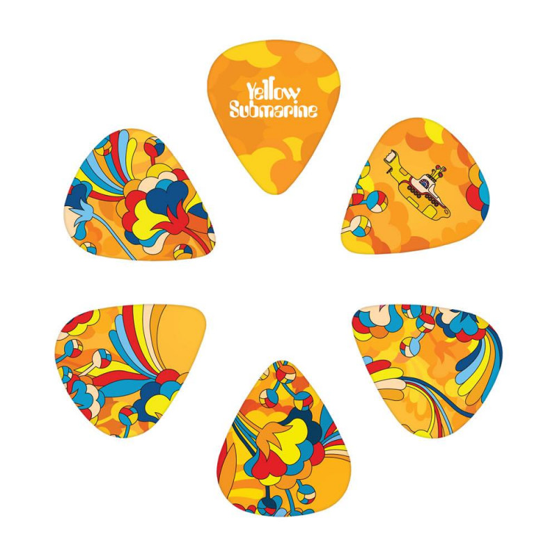 D'addario 1CWH4-11B1 - Boîte 15 médiators Beatles Yellow Submarine 55th Anniversary - Primrose Prairie