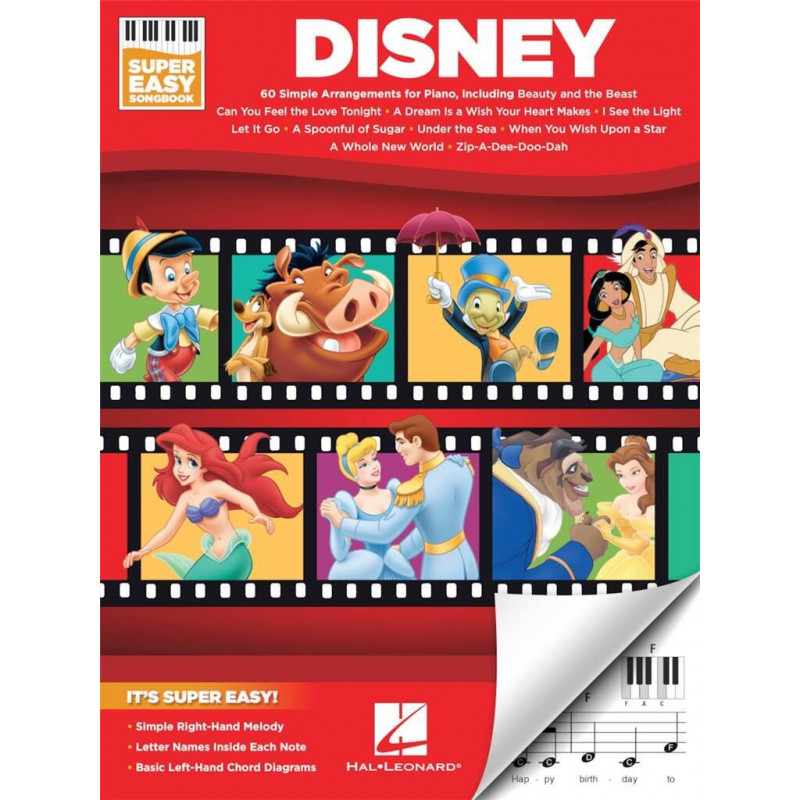 Disney - Super easy songbook  - 60 morceaux pour piano