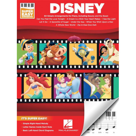 Disney - Super easy songbook  - 60 morceaux pour piano