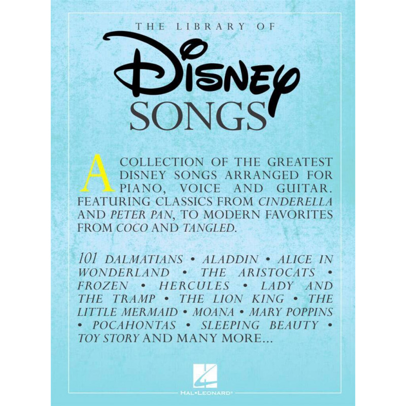 The Library of Disney Songs - Piano Chant Guitare