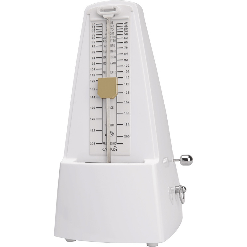 Cherub WSM-330-WHITE - Métronome mécanique Blanc