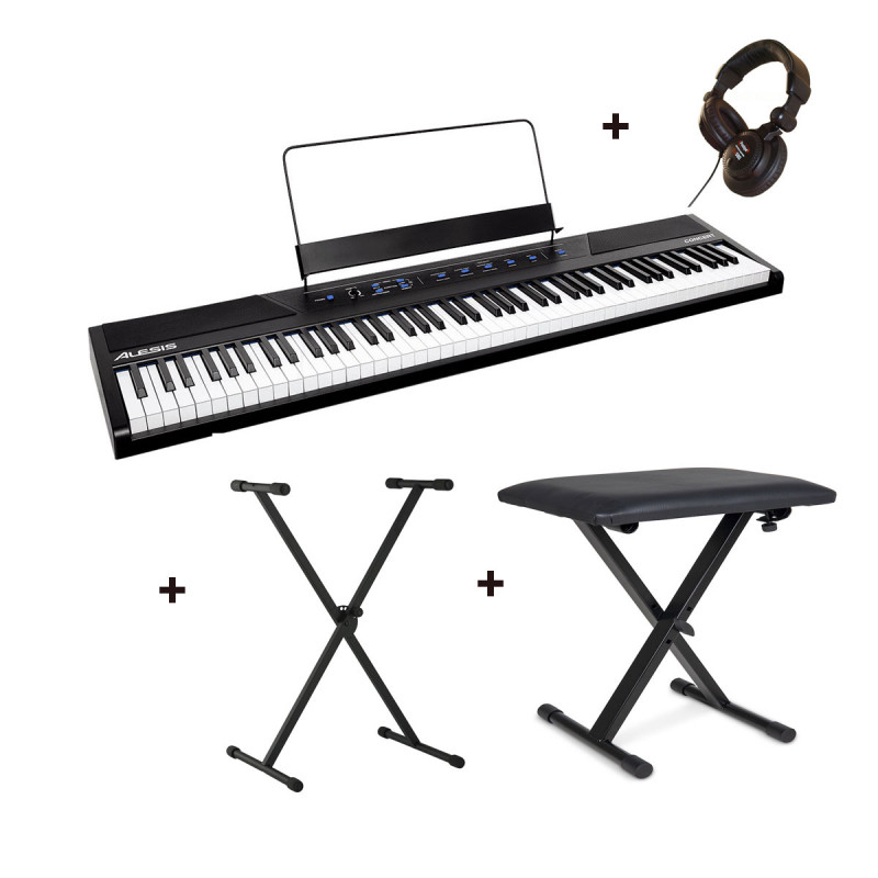 Pack Alesis  Concert piano numérique + stand + casque