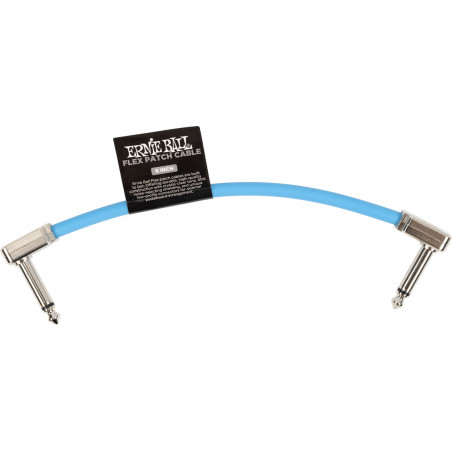 Ernie Ball 6455 - Câble patch Flex bleu - 15cm