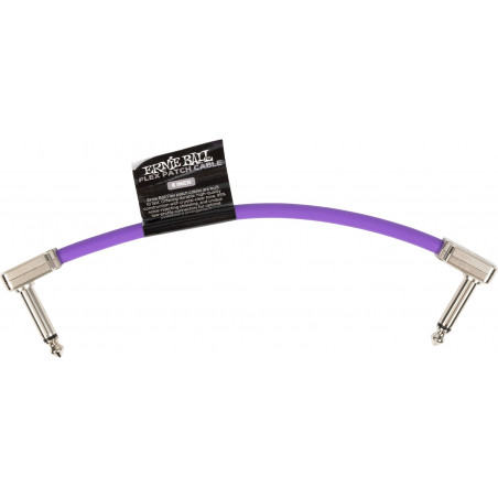 Ernie Ball 6447 - Câble patch Flex violet - 15cm