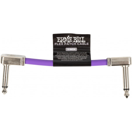 Ernie Ball 6446 - Câble de patch Flex violet - 7,5cm