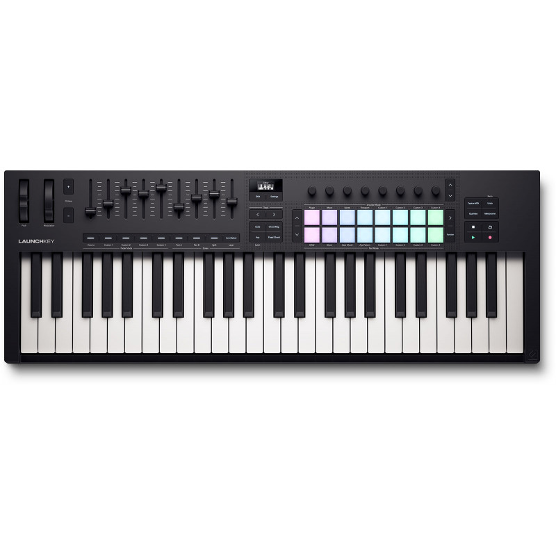 Novation LAUNCHKEY-49-MK4 - Clavier maitre 49 touches écran OLED - 16 pads