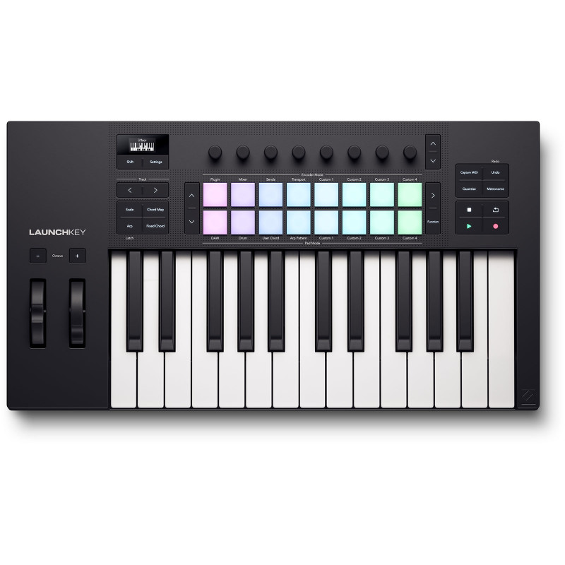 Novation LAUNCHKEY-25-MK4 - Clavier maitre 25 touches écran OLED - 16 pads