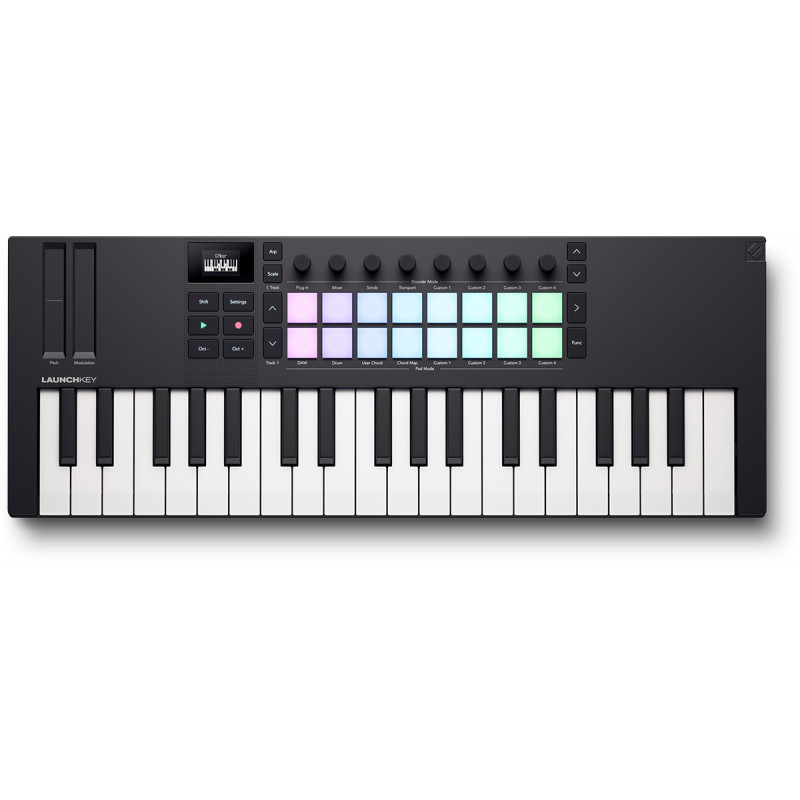 Novation LAUNCHKEY-MN37-MK4 - Clavier maitre 37 mini-touches écran OLED - 16 pads