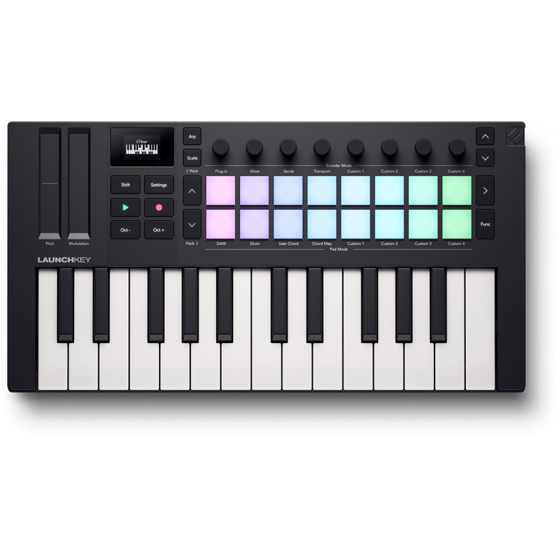 Novation LAUNCHKEY-MN25-MK4 - Clavier maitre 25 mini-touches écran OLED - 16 pads