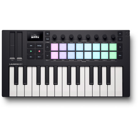 Novation LAUNCHKEY-MN25-MK4 - Clavier maitre 25 mini-touches écran OLED - 16 pads