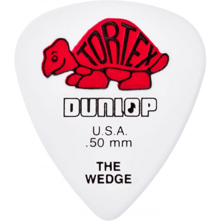 Dunlop 424R50  - Médiator Tortex Wedge - 0.50 mm