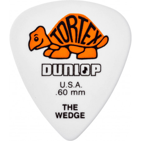 Dunlop 424R60  - Médiator Tortex Wedge - 0.60 mm